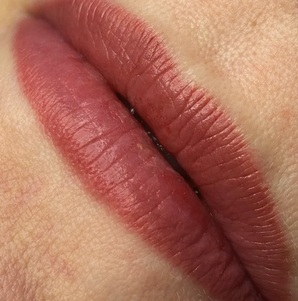 lip colour tattoo